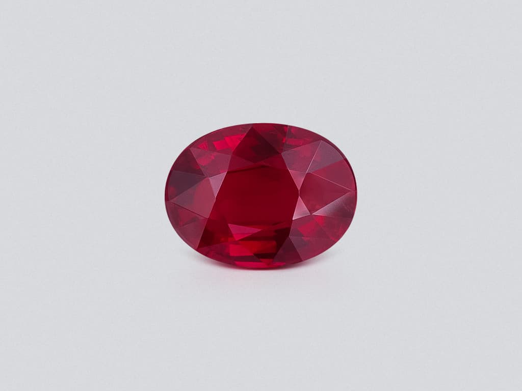 Unheated ruby Pigeon’s blood oval cut 2.50 carats, Mozambique ID 11902