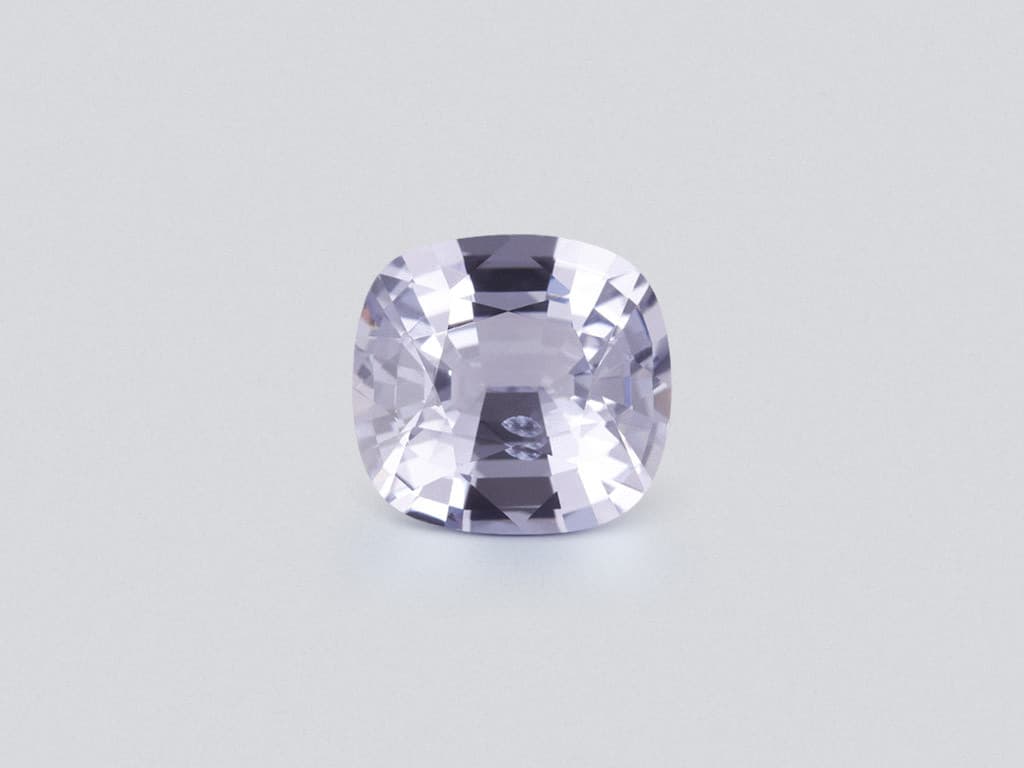 Steel Grey Vibrant spinel in cushion cut 6.31 carats, Burma ID 10802
