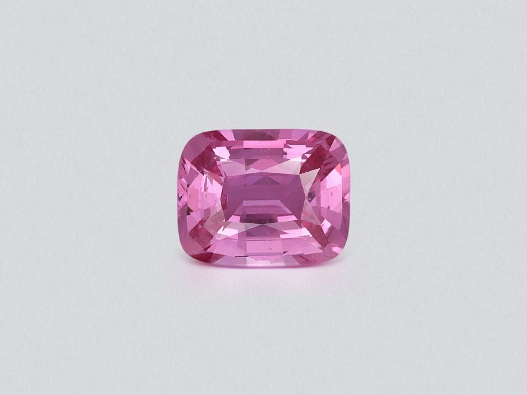 Pink spinel cushion cut 1.03 carats, Burma ID 12405