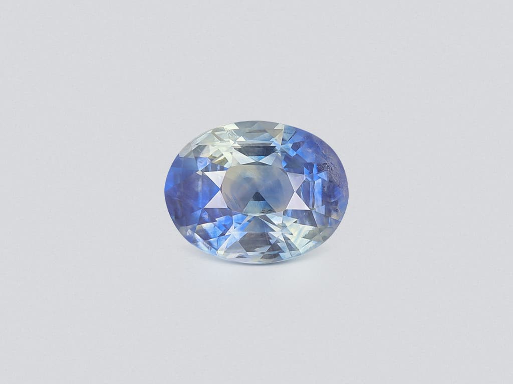 Unheated sapphire Bi-color oval cut 2.22 carats, Sri Lanka ID 11407