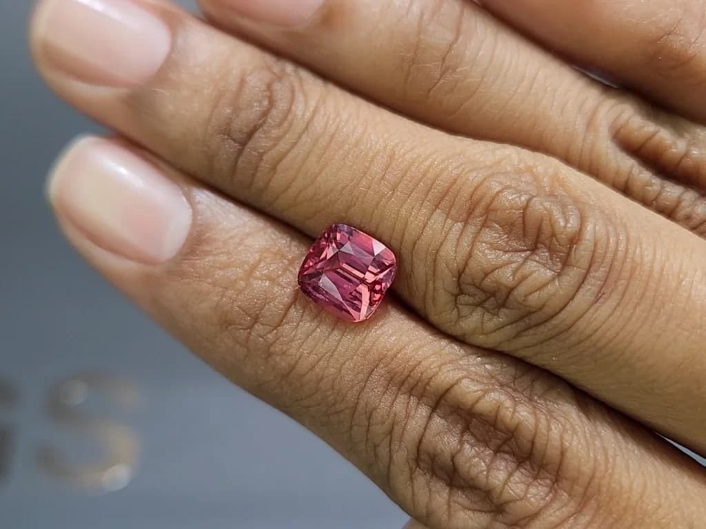 Pink spinel Mahenge cushion cut 3.01 carats, Tanzania ID 11911