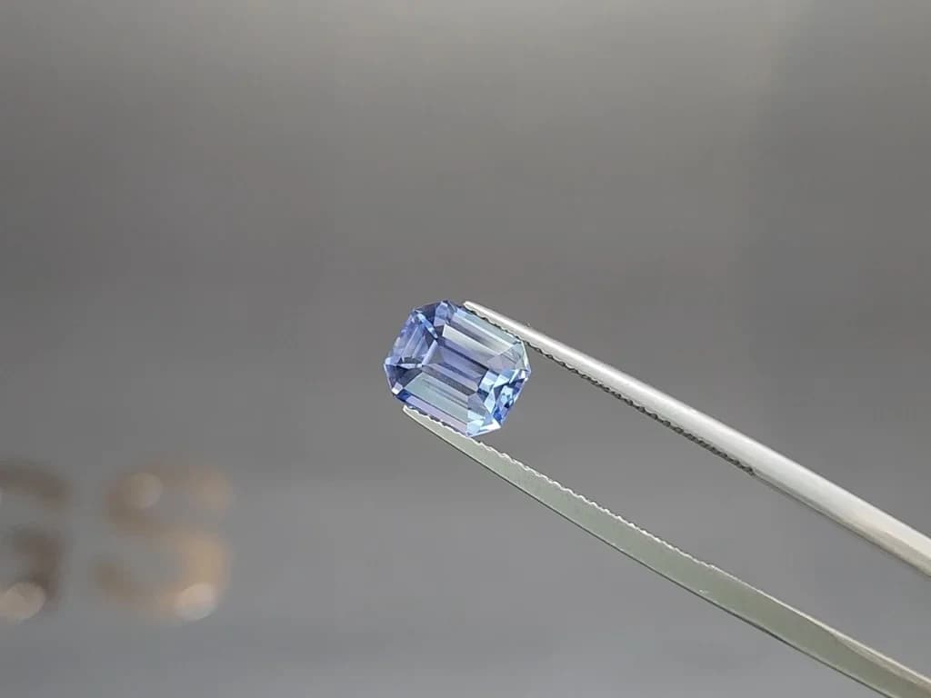 Unheated blue sapphire octagon cut 3.02 carats, Sri Lanka ID 11913