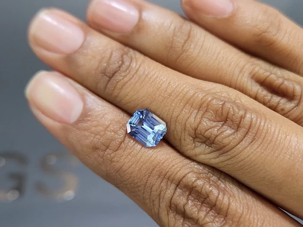 Unheated blue sapphire octagon cut 3.02 carats, Sri Lanka ID 11913