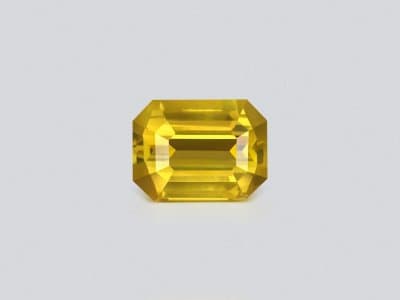 Unheated yellow sapphire octagon cut 1.51 carats, Sri Lanka ID 11908