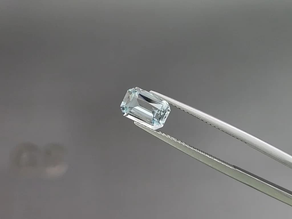 Set of aquamarines octagon cut 3.54 carats, Madagascar ID 11012