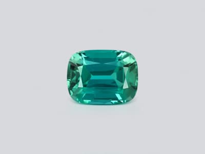 Vibrant Lagoon tourmaline in cushion cut 4.47 carats, Afghanistan ID 10811