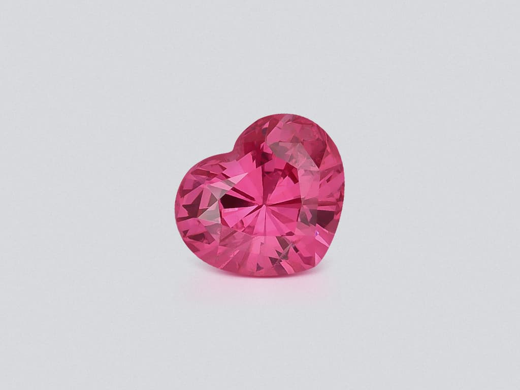Pink spinel Mahenge heart shape 1.63 carats, Tanzania ID 11418