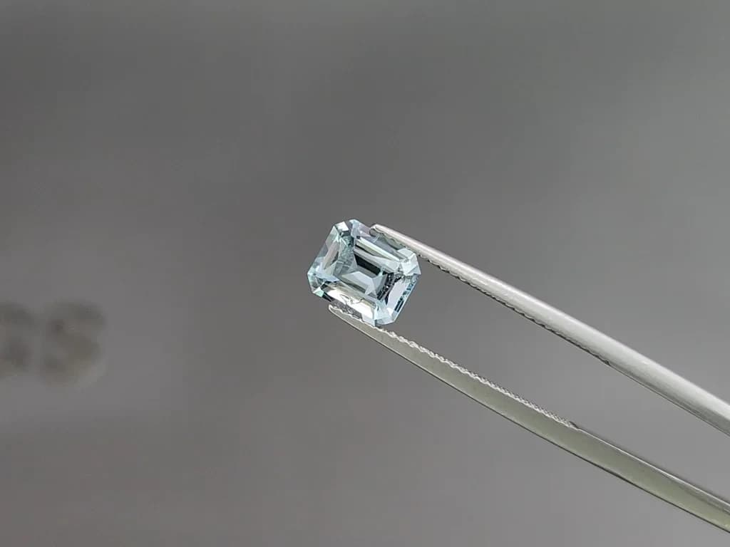 Set of aquamarines octagon cut 2.96 carats, Madagascar ID 11017