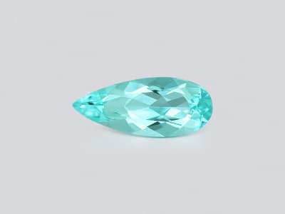 Neon Paraiba tourmaline greenish blue pear cut 1.16 carats, Mozambique ID 10994