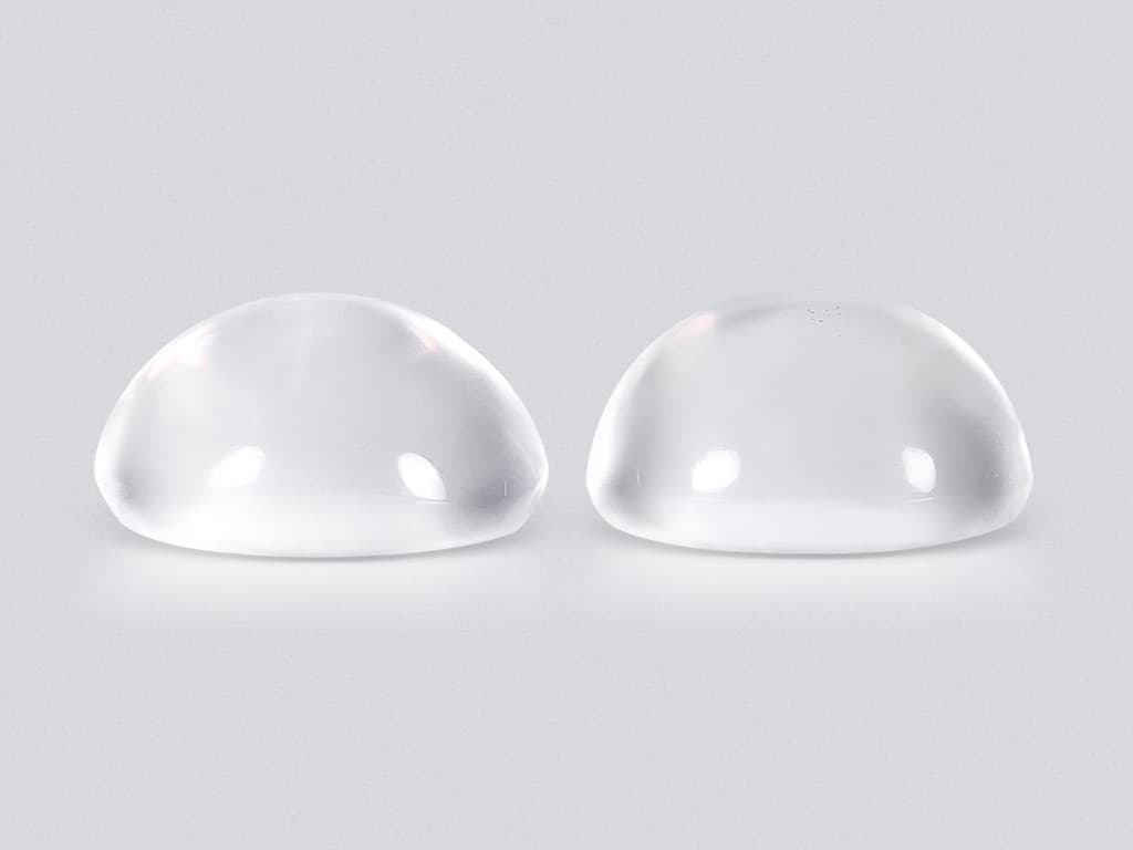 Pair of moonstones in cabochon cut 16.89 carats, Burma ID 10819