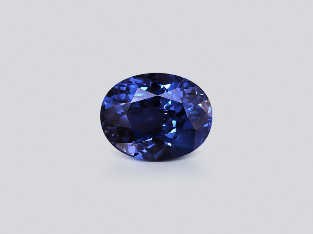 Cobalt Blue spinel in oval cut 1.59 carats, Tanzania ID 8971