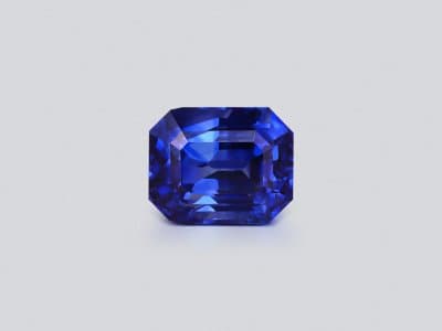 Unheated blue sapphire octagon cut 4.07 carats, Sri Lanka ID 11909