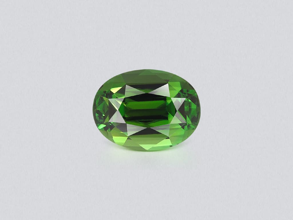 Chrome tourmaline oval cut 4.34 carats, Africa ID 11830