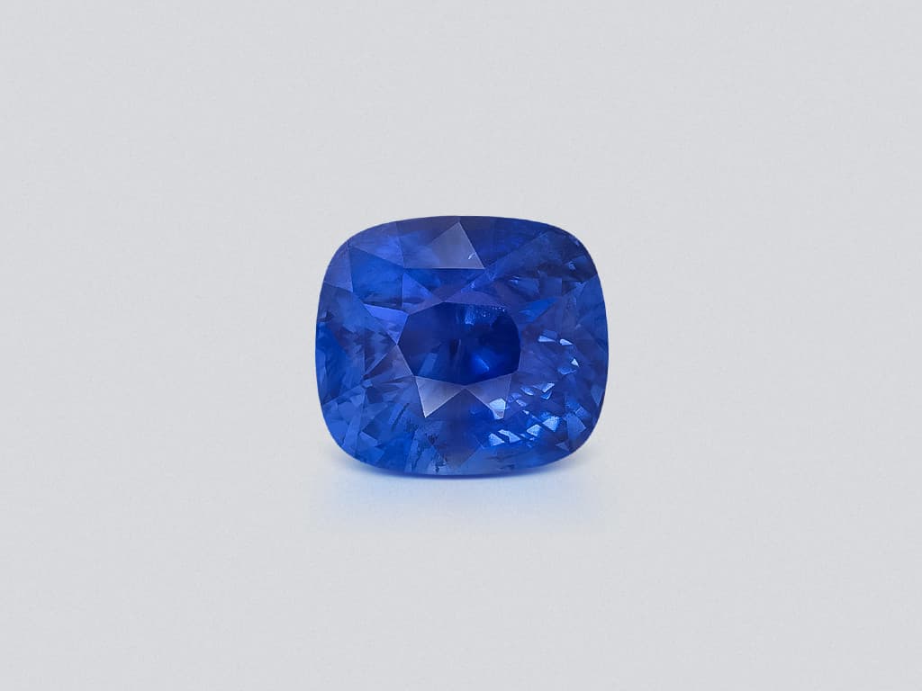 Unheated sapphire Cornflower Blue cushion cut 5.98 carats, Sri Lanka ID 12134
