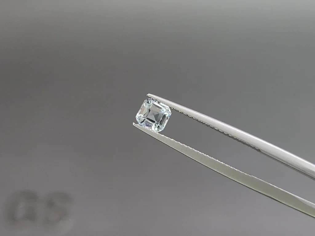 Set of aquamarines octagon cut 1.27 carats, Madagascar ID 11032