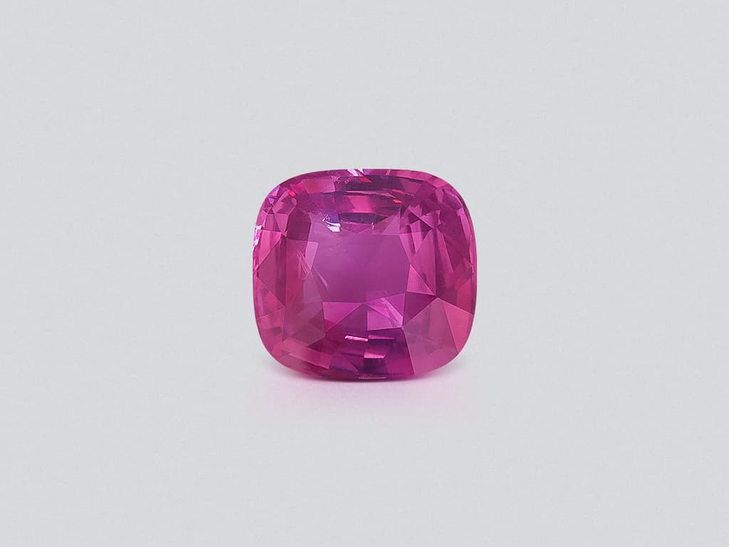 Unheated pink sapphire cushion cut 5.02 carats, Sri Lanka ID 12139