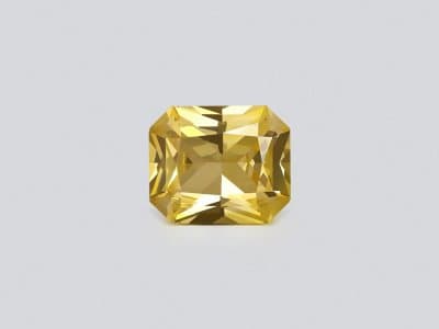 Sapphire Vivid Yellow octagon cut 1.05 carats, Sri Lanka ID 12393