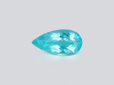 Neon blue Paraiba tourmaline in pear cut 4.49 carats, Mozambique ID 10827