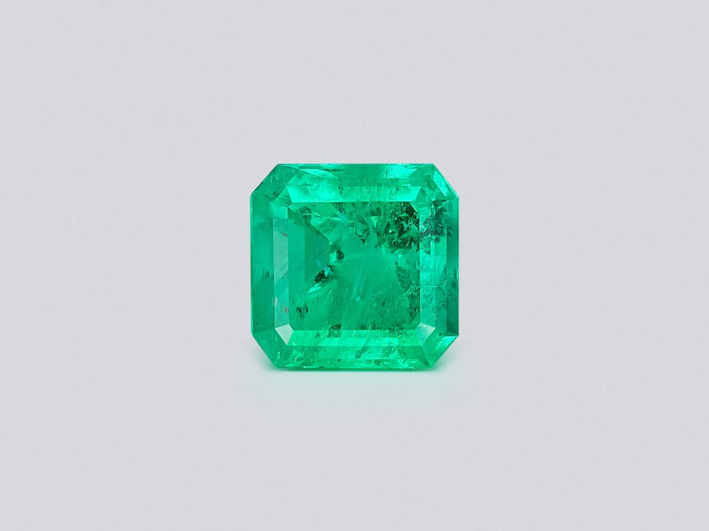 Large emerald Intense Green octagon cut 29.23 carats, Colombia ID 11040