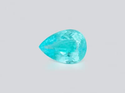 Neon blue Paraiba tourmaline in pear cut 3.25 carats, Mozambique ID 10830