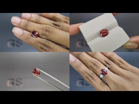 Garnet Malaya oval cut 2.83 carats, Tanzania ID 11862