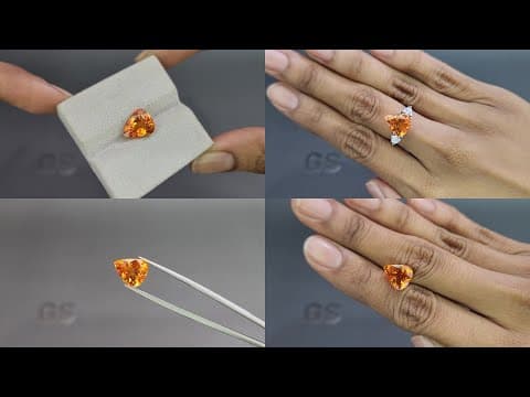 Spessartine Fanta pear cut 4.87 carats, Africa ID 11003