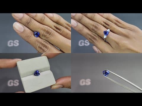 Royal Blue sapphire in pear cut 2.19 carats, Sri Lanka ID 10822