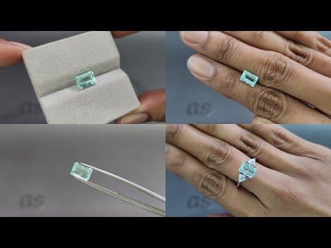 Paraiba tourmaline octagon cut 1.60 carats, Mozambique ID 11037