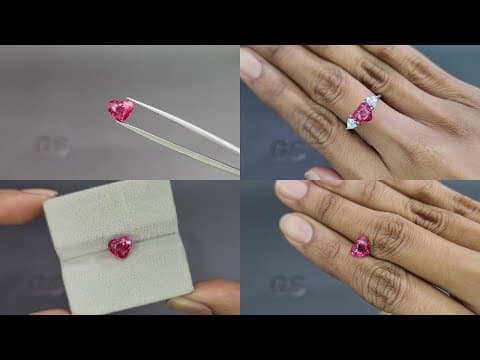 Mahenge spinel heart shape 2.16 carats, Tanzania ID 11006