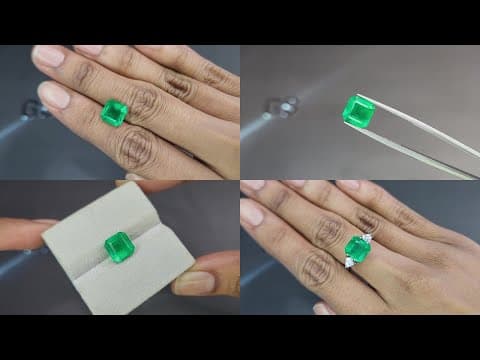 Emerald octagon cut 4.07 carats, Colombia ID 11051