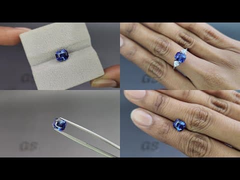 Sapphire Royal Blue octagon cut 2.52 carats, Sri Lanka ID 10963