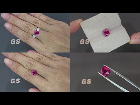 Unheated ruby Pigeon’s Blood cushion cut 2.01 carats, Mozambique ID 11898