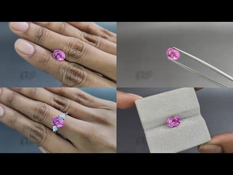 Pink spinel Mahenge oval cut 2.20 carats, Tanzania ID 11419