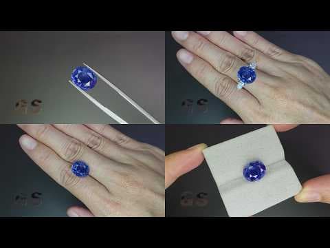 Unheated sapphire Cornflower Blue oval cut 9.20 carats, Madagaskar ID 12052