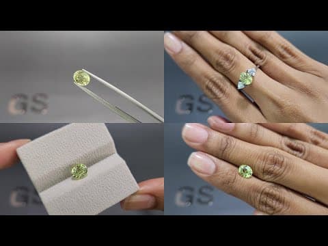 Chrysoberyl oval cut 1.69 carats, Sri Lanka ID 11858