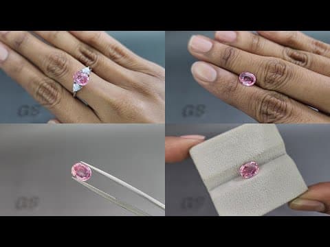 Padparadscha sapphire in oval cut 1.67 carats, Madagascar ID 11092