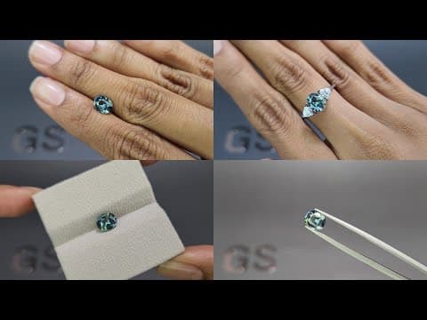 Unheated sapphireTeal oval cut 1.49 carats, Madagascar ID 11870