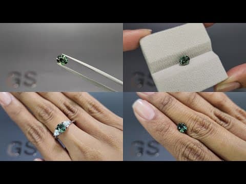 Unheated Teal sapphire oval cut 1.30 carats, Madagascar ID 11872