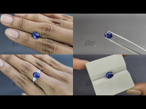 Sapphire Royal Blue oval cut 2.02 carats, Sri Lanka ID 11404