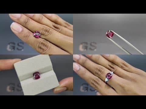 Spinel pink Mahenge cushion cut 2.40 carats, Tanzania ID 11879