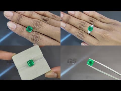 Emerald octagon cut 3.30 carats, Colombia ID 11049