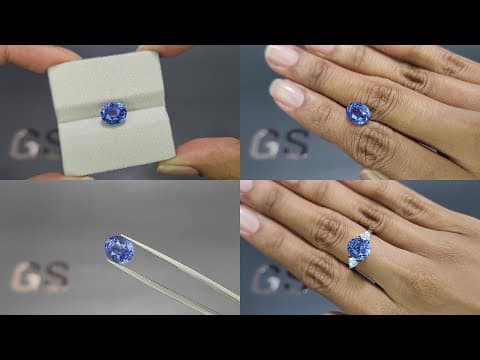 Blue sapphire oval cut 5.00 carats, Sri Lanka ID 11842