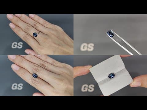 Unheated Teal sapphire oval cut 2.01 carats, Sri Lanka ID 10961