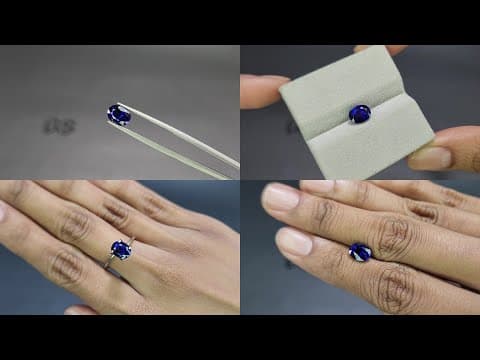 Sapphire Royal Blue oval cut 2.00 carats, Sri Lanka ID 11597