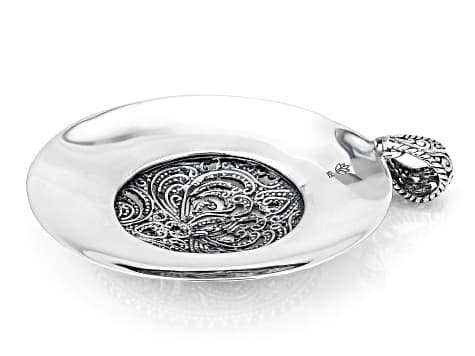Sterling Silver Filigree Hammered Statement Pendant