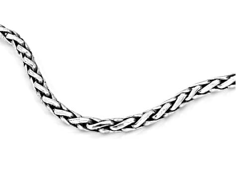 Sterling Silver 2mm Foxtail 20" Chain Necklace