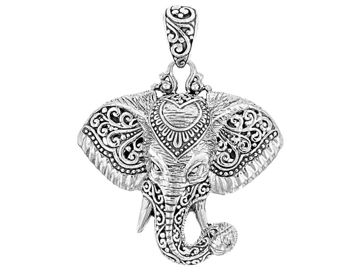 Sterling Silver Elephant Pendant