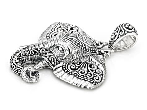 Sterling Silver Elephant Pendant