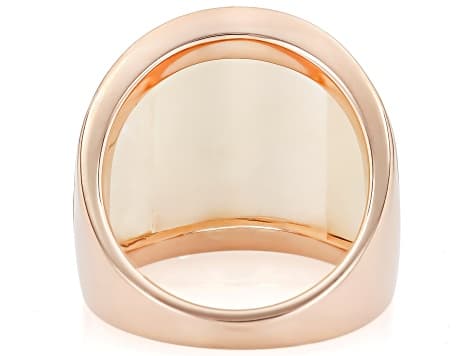 Mother-of-Pearl Copper Dome Ring 22x19.5mm