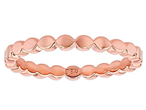 Copper Stackable Ring Set of 3